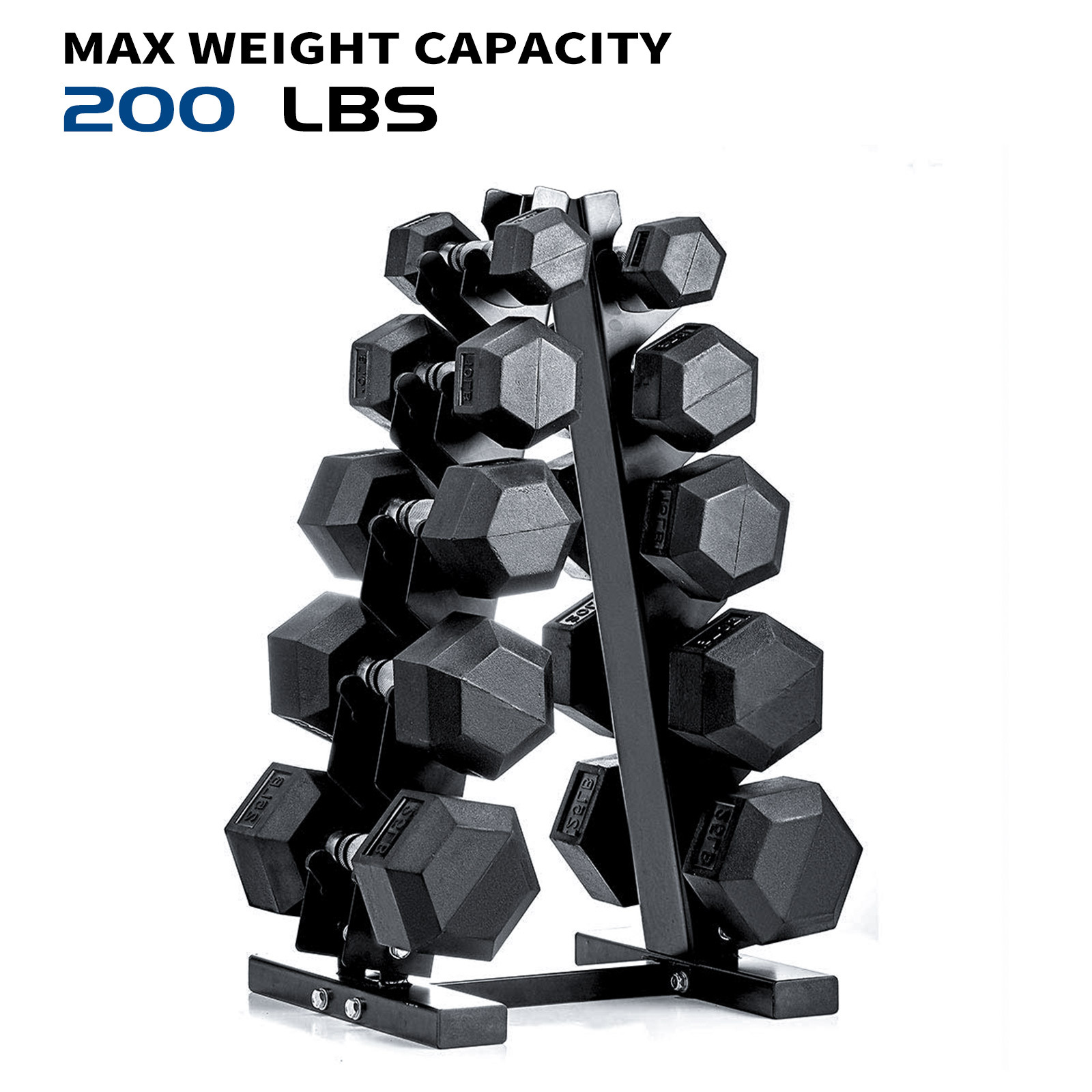 Training Bodybuilding Steel Metal Dumbbell Rack Multifunctional Foldable