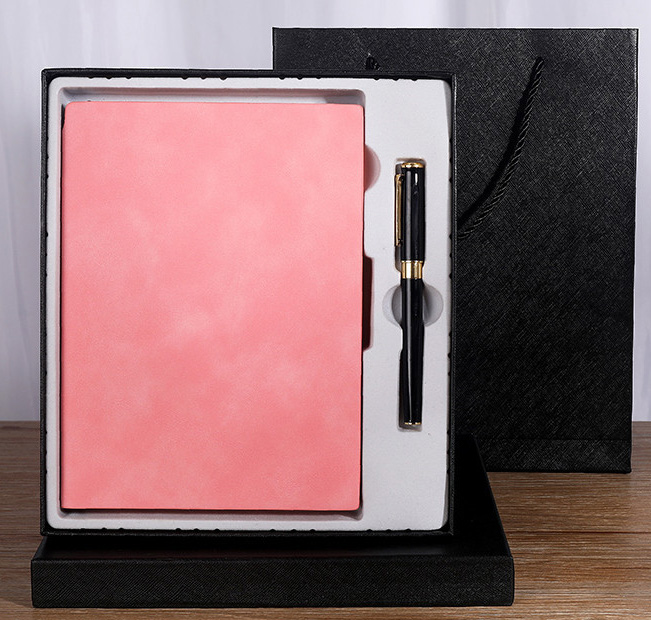 Business Gift Box A5 Thickened Soft Leather Notebook with Customized Logo Notepad