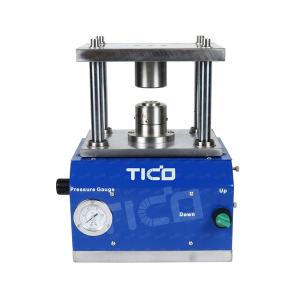 Quality CR20xx Coin Cell Crimping Equipment Machine Gas Driven Chrome Steel wholesale