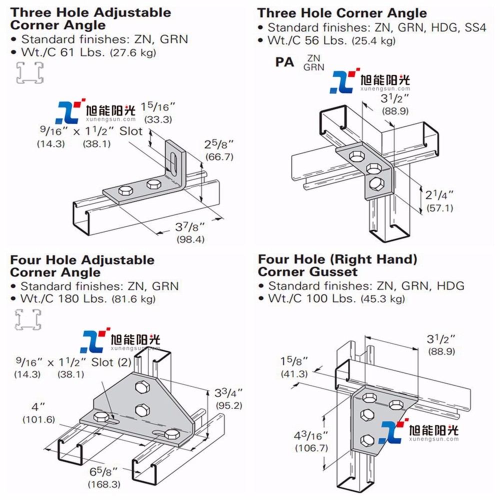 Carbon Steel Corner Brace Bracket for Furniture Table Leg Joist Connecting Support