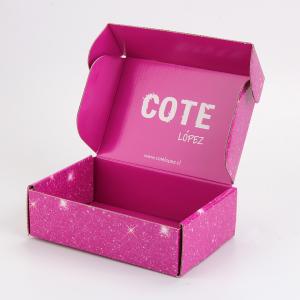 Quality Customized Size Beauty Packaging Pink Corrugated Mailer Boxes wholesale