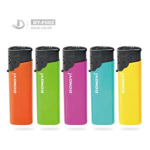 Quality DY-F002 Men's Torch Gift Disposable Windproof Plastic Electronic Gas Cigarette Lighter wholesale