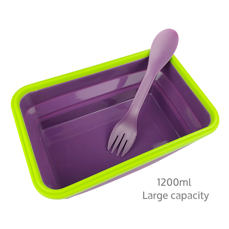 2018 high quality best seller Portable Storage Usage Flexible Silicone Foldable Collapsible Foldable Bowl Lunchbox