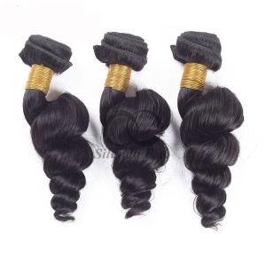 Quality Natural Black Loose Wave Remy Human Hair Bundles Sew In Weave Bundles Brazilian Bundle Deals wholesale