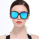 Women Big Square Oversized Sunglasses BSCI Custom Polarized Sunglasses Sparkling