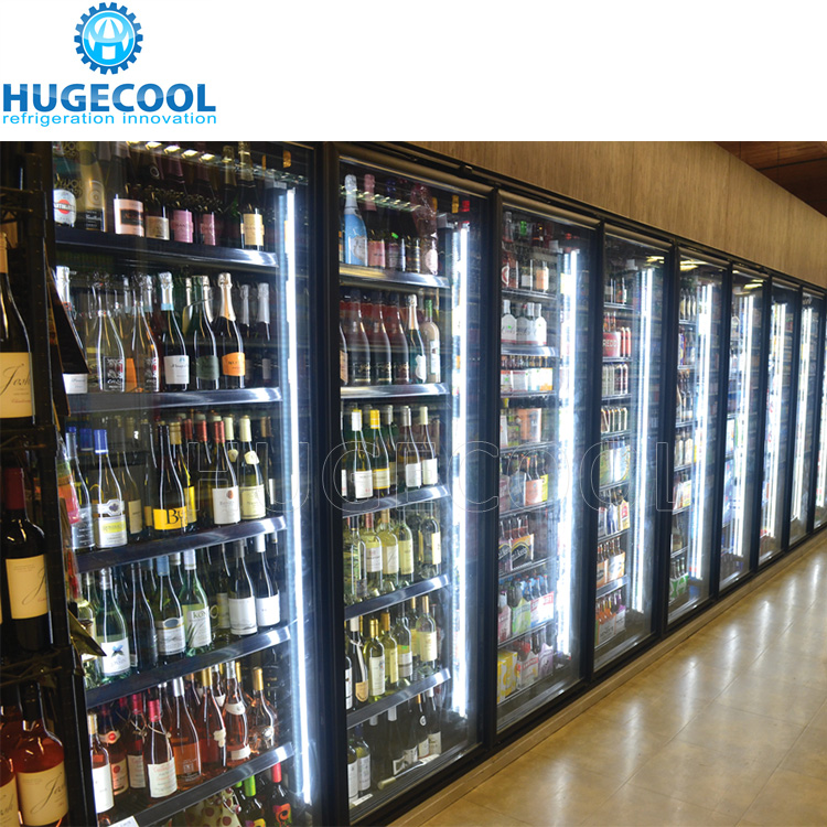Display walk in cooler with customized glass door 30*75''