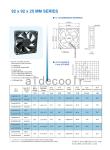 Multipurpose 12V 24V DC Cooling Fan 3000Rpm 92x92x25mm Stable