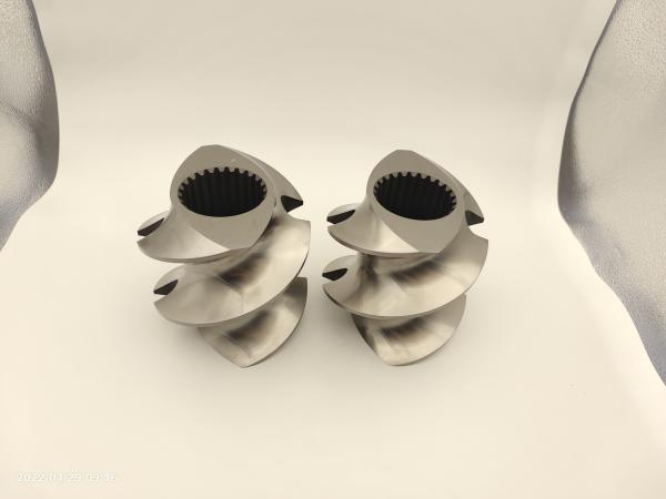 High Performance Twin Screw Extruder Parts Alloy Imported WR5 Material Screw