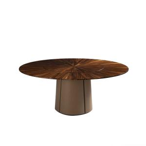 Quality Pine Burl Luxury Modern Dining Room Tables 1.6m Kitchen Table Sets wholesale