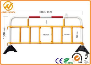 Quality 2 Meter Road Safety Temporary Plastic Traffic Barriers for Road Construction Works wholesale
