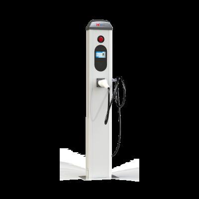 Customized 22kw DC Public Ev Charging Stations WIFI Double Gun 3 Phase Promotion