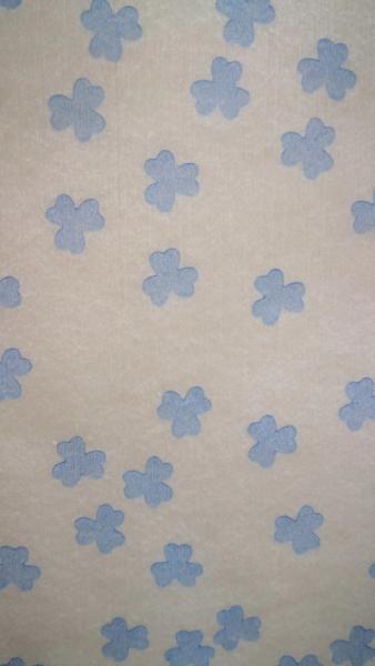 100% Cotton Spunlace Nonwoven Fabric Customized Printing For Tissues / Masks