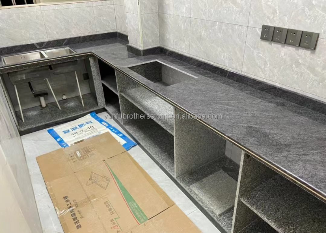 Polished Vizag Blue Granite Tiles in Modern Style for Kitchen Countertop and Flooring