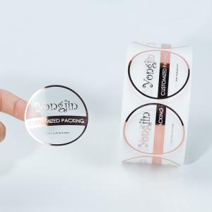 Quality CMYK Pantone Self Adhesive Label Sticker Waterproof Foil Logo Packaging CE SGS wholesale