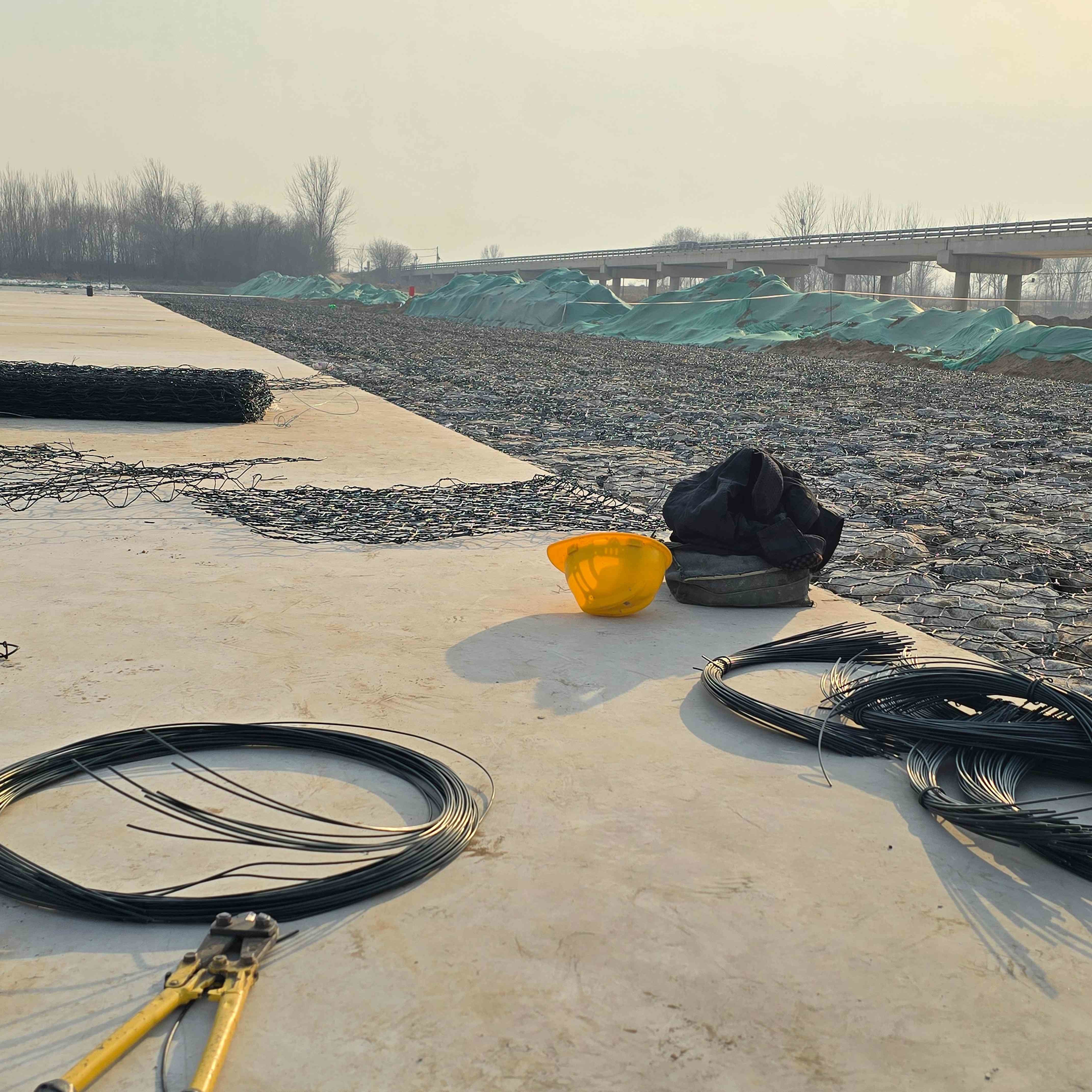 3*1*1m Eco Friendly Woven Gabion Baskets Zinc Coated Stone Cage For Garden Flood Prevention