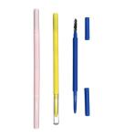 Delicate Triangle Eyebrow Pencil 146mm 7mm ABS Double Head Eye Makeup Container