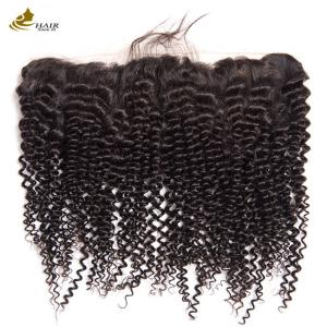 Quality Frontal Human Hair Lace Closure 5x5 HD Kinky Curl OEM wholesale