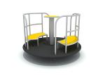 Mini Turntable Spinning Playground Equipment Non Toxic OEM Accepted