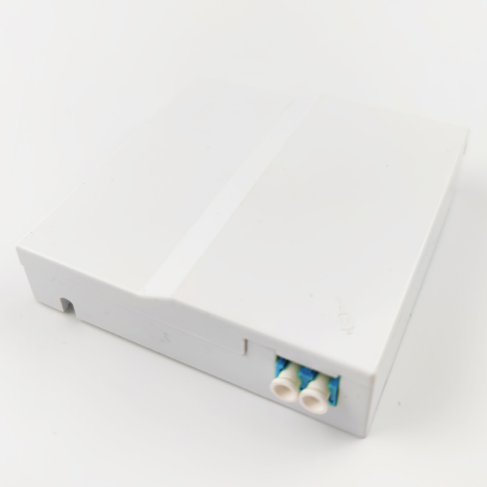 1 Port LC UPC Plastic Fiber Optic Faceplate Socket Panel for Seamless FTTH Installation
