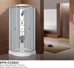 Quality Shower Cabin with white acrylic tray silive aluminium wholesale