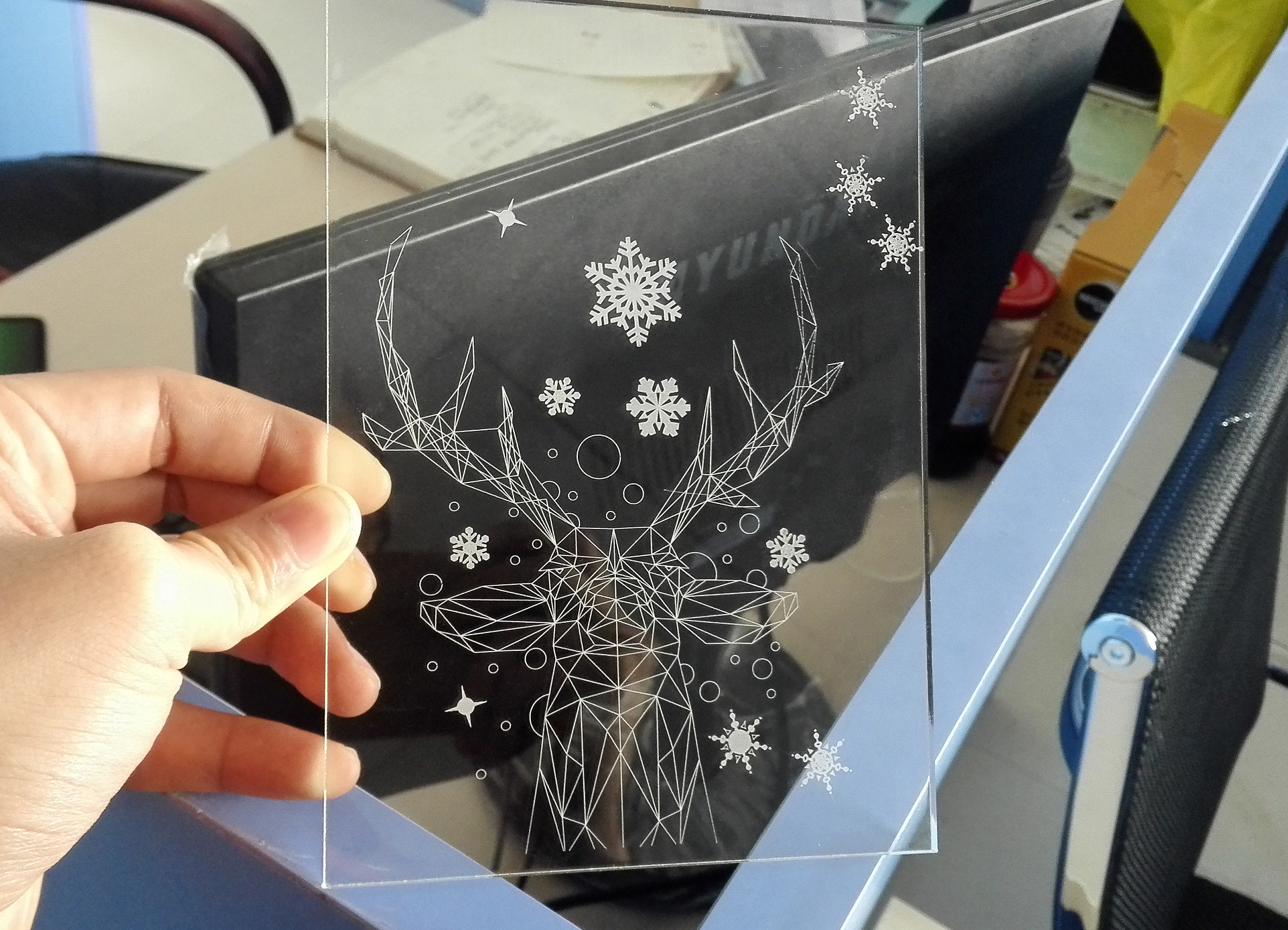 AC 220V Wood Engraving 30W Portable CO2 Laser Machine