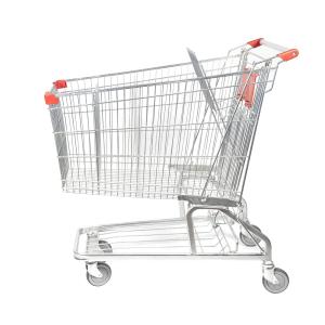 Quality Q195 Steel German Supermarket Shopping Cart Metal Mesh Basket Galvanized wholesale