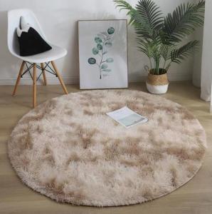 Quality Round Silk Woollen Mixed Knitting Carpet Bedroom, Living Room Carpets wholesale