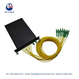 Quality Standard LGX Cassette 2×8 PLC Splitter 0.9mm For Fiber Optic Cable wholesale
