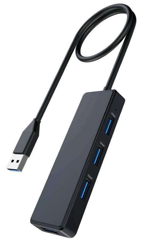 4 Ports USB A Splitter Ultra-Slim USB Expander USB 3.0 Connectors For Mouse Keyboard