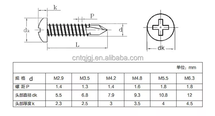 ISO Standard Galvanized Iron Countersunk Head Grade 8 Self Drilling Screw with ZINC PLATED Finish in INCH Measurement System