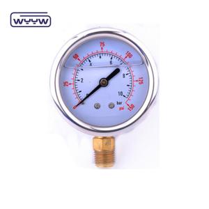 Quality Hydraulic Industrial Pressure Gauge Manometer 60mm for glycerin wholesale