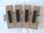 LF820 plastic table top chains with moulded rubber insert inclinded conveyor top