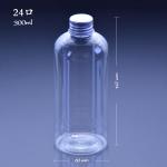 36mm Transparent 300ml Pet Juice Bottles Disposable For Fruit