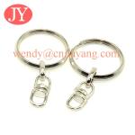 jiayang wholesale fashion metal stainless steel keyring polished