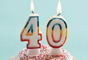 Quality Glitter Number Birthday Candles , 40th Anniversary Cake Candles Food Grade wholesale