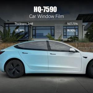 Quality HQ-7590 Car Window Tint Film 2.0 Mil With 90% IR And 99% UR wholesale