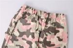 Elastic Waist Womens Camo Jogger Pants 98% Cotton 2% Spandex