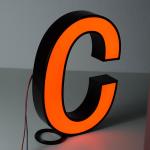 Shop logo name custom frontlit channel letter Stainless steel Acrylic LED letter