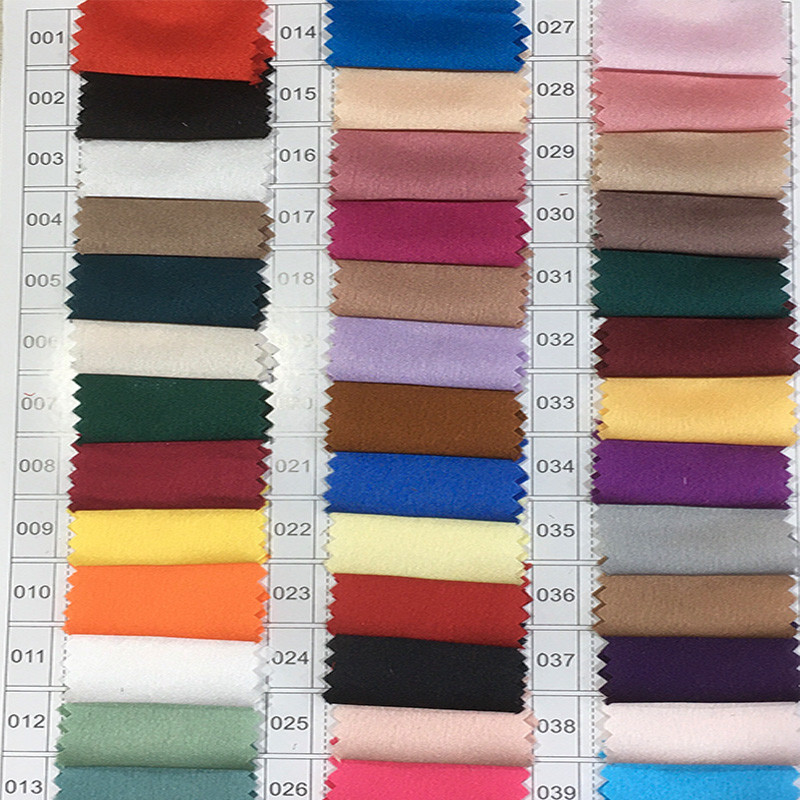 Plain YARN DYED 97% Polyester 3% Spandex Shiny Luxury Satin Fabric