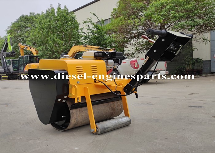 Auto Vibration Single Drum Vibratory Roller Steel Structure Flexible Light