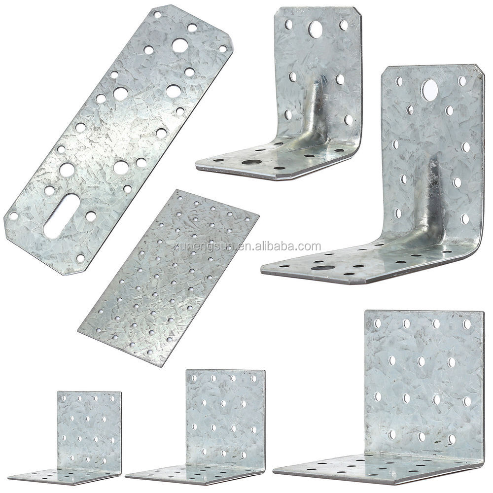 160 x 60mm Galvanised Flat Joining Plate Mending Repair Connector Plate for Wood Construction