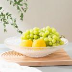 Extra Large Clear Glass Fruit Bowl Centerpiece 30cm Bowls And Plates Machine