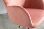 Silver Base Modern Leisure Style Pink Velvet Swivel Chair 8.6KGS