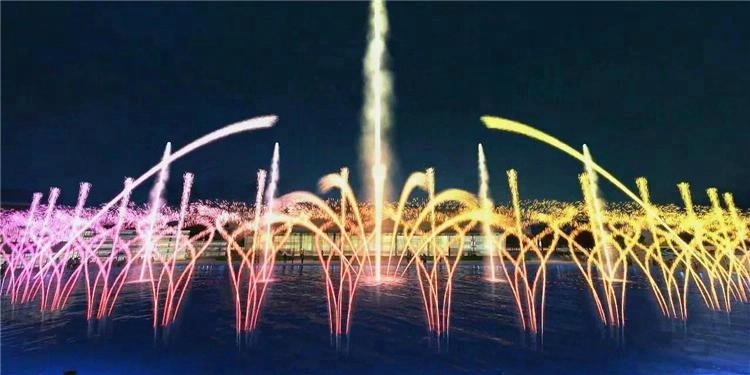 Charming Lamps Round Dancing Musical Fountain 380V 220V 50HZ