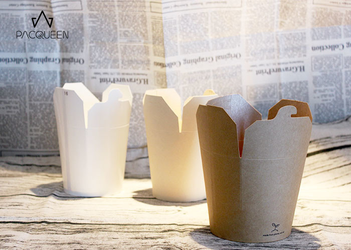 Oil Resistant Takeaway Food Containers Noodle Box Leak Proof For Restaurants