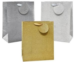 Quality Custom Personalized Glitter Gift Bags / Luxury Cosmetic Packaging Bags wholesale