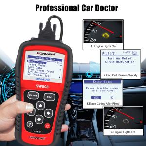 Quality KW808 Konnwei Car Diagnostic Scanner Eobd Obd2 Obdii Car Scanner Diagnostic wholesale