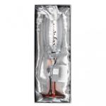 Professional custom personalized lead-free crystal champagne flute glass cup