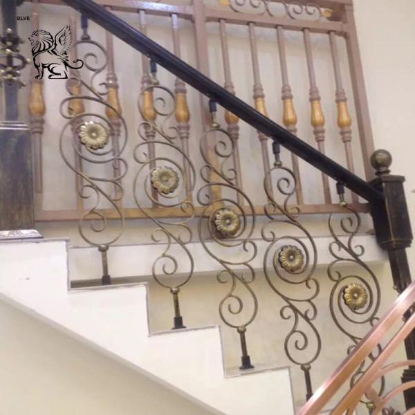Casting Iron Gate Stair Railing Balcony Handrail Wrought Iron Fence Ornamental
