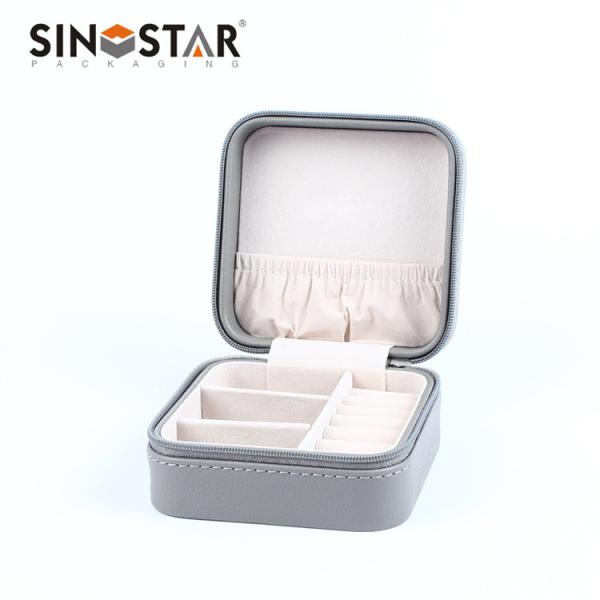 Leather Jewelry Box with OEM Order and Different Colors Available for Customers